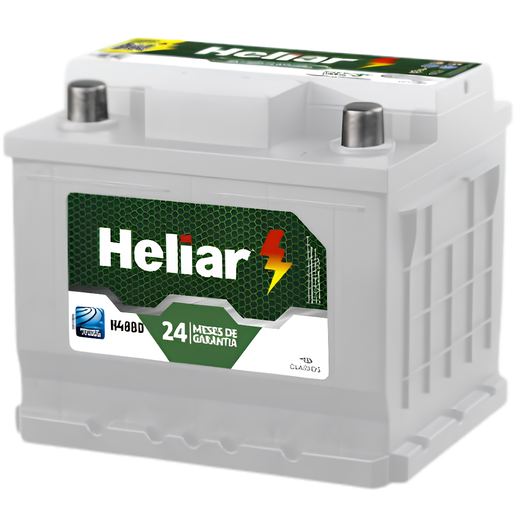Bateria Heliar H48BD vista de três quartos