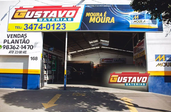 Fachada da unidade Prado da Gustavo Baterias